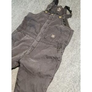 CW‎ Hart Mens XL Insulated Duck Canvas Bib Overalls Quilted Lined Workwear Black
